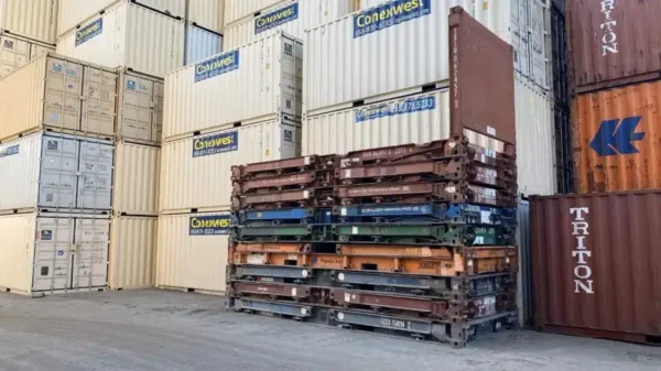 20ft Flat Rack Shipping Container - Image 2